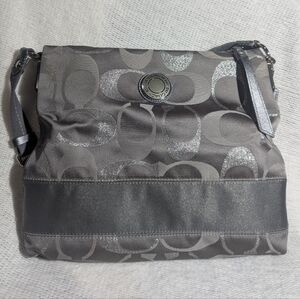 Coach | Metallic Gray Shoulder Bag